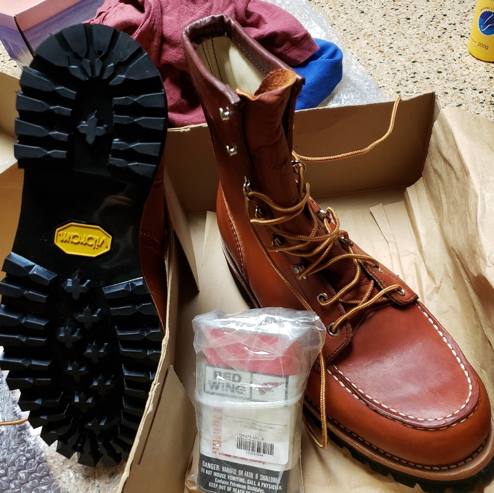 BNIB Red Wing Irish Setter Vintage New Old Stock 8" mocs